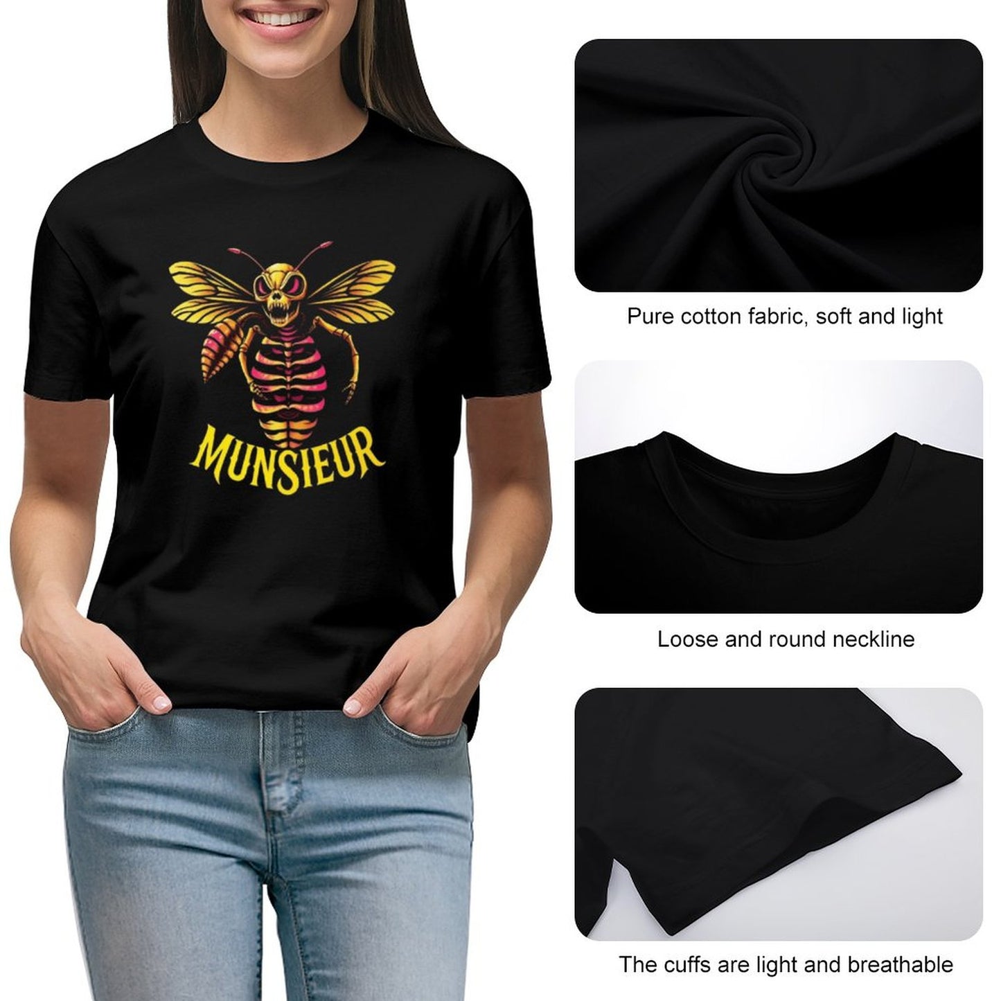 Women's Timeless Style with Munsieur Premium Women's T-Shirts - Munsieur