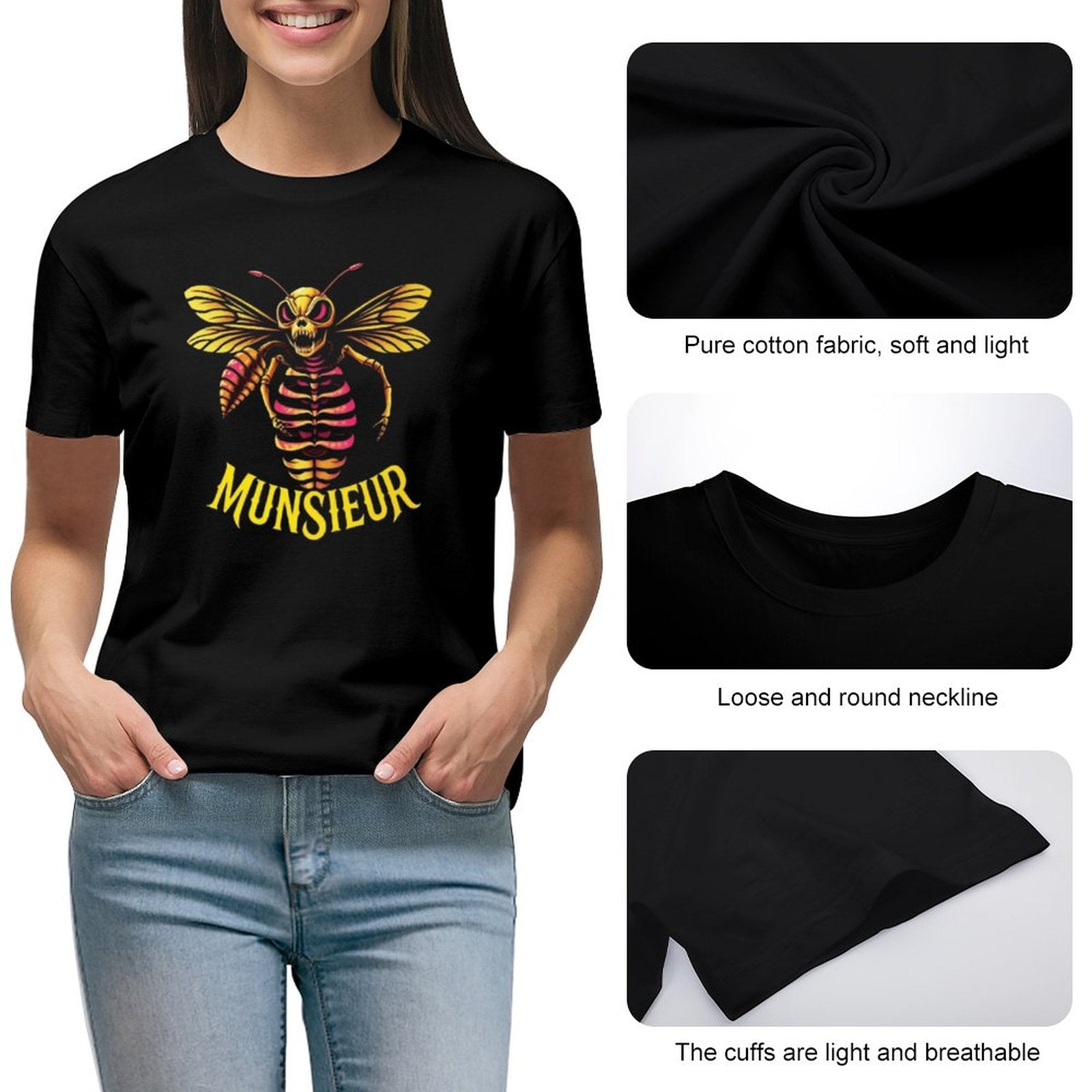 Women's Timeless Style with Munsieur Premium Women's T-Shirts - Munsieur