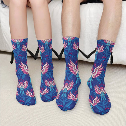 Munsieur Design Buddy Socks Magnetic Holding Hands Funny Socks accessories