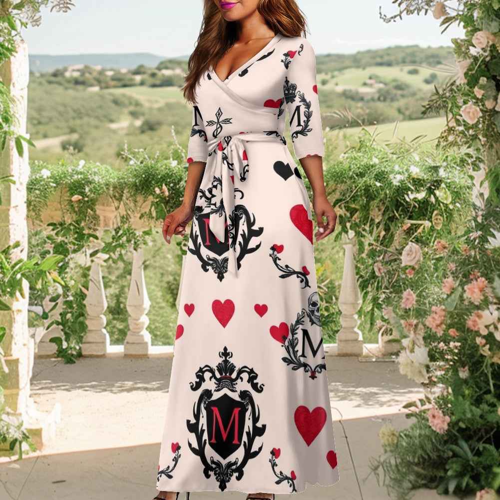 V-neck Maxi Dress
