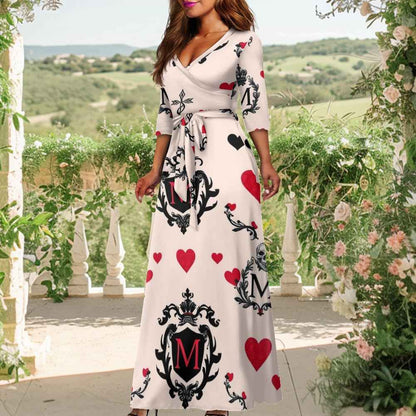 V-neck Maxi Dress