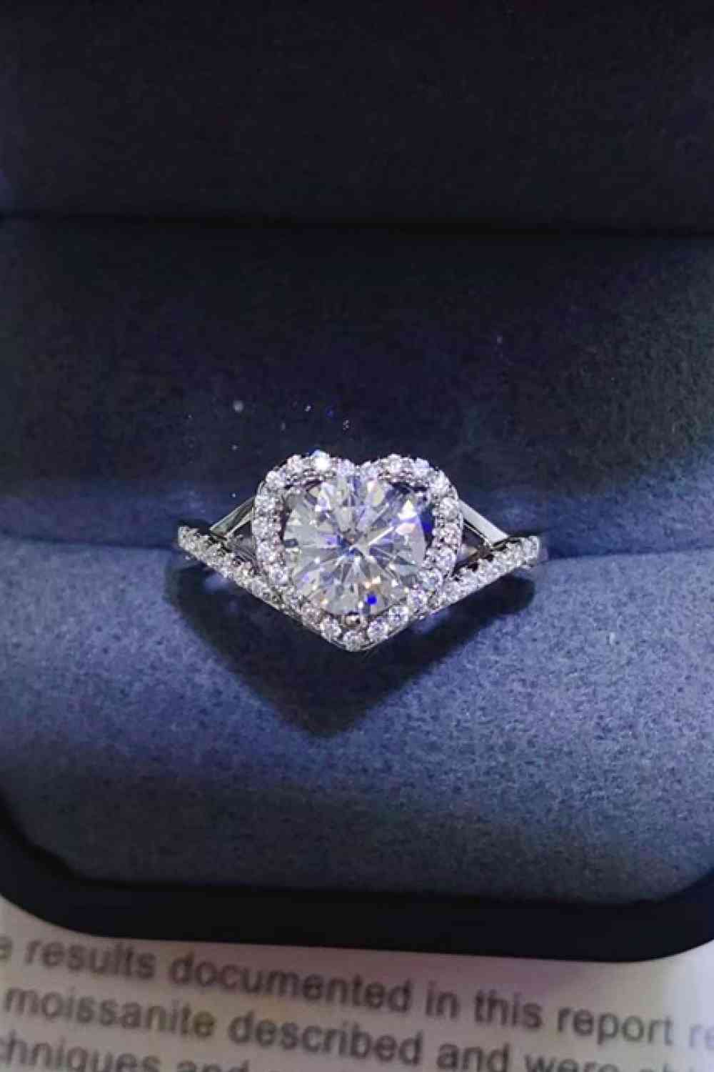 1 Carat Moissanite 925 Sterling Silver Ring - Munsieur