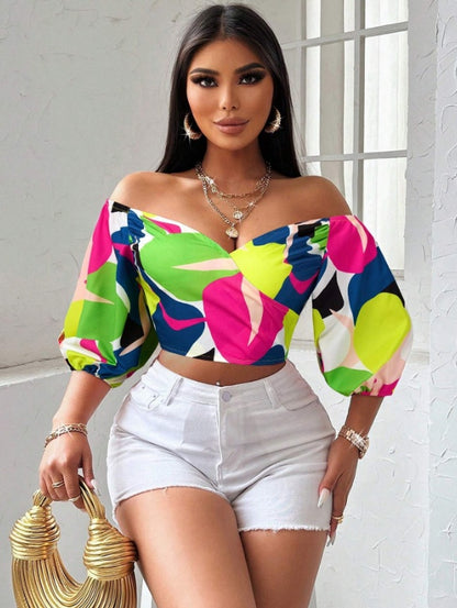 Women's Casual Short Sleeve Blouse