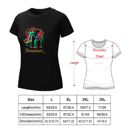 Munsieur T-Shirts for Women "Belaphant" Streetwear Design