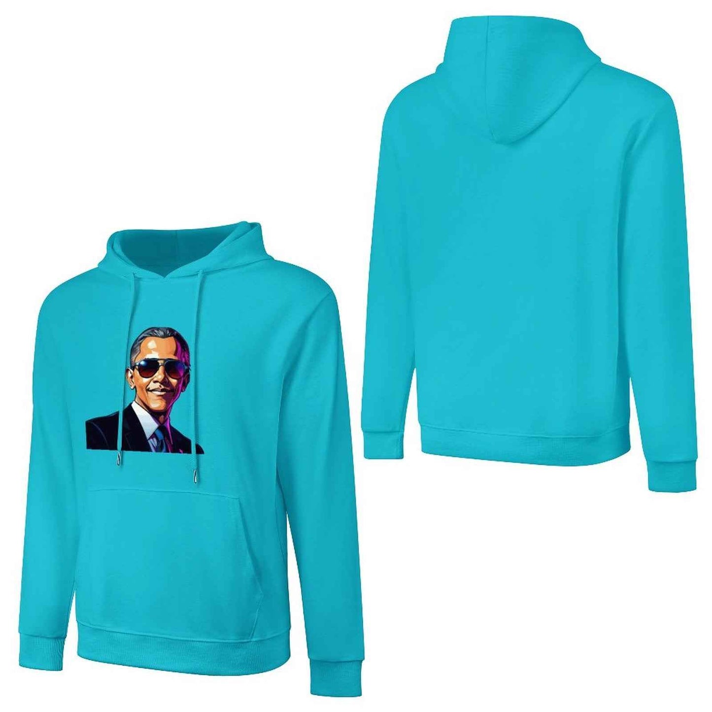 Men's Hoodie "Obama" Crown Co. 👑 Comfortable Cotton Design Streetwear