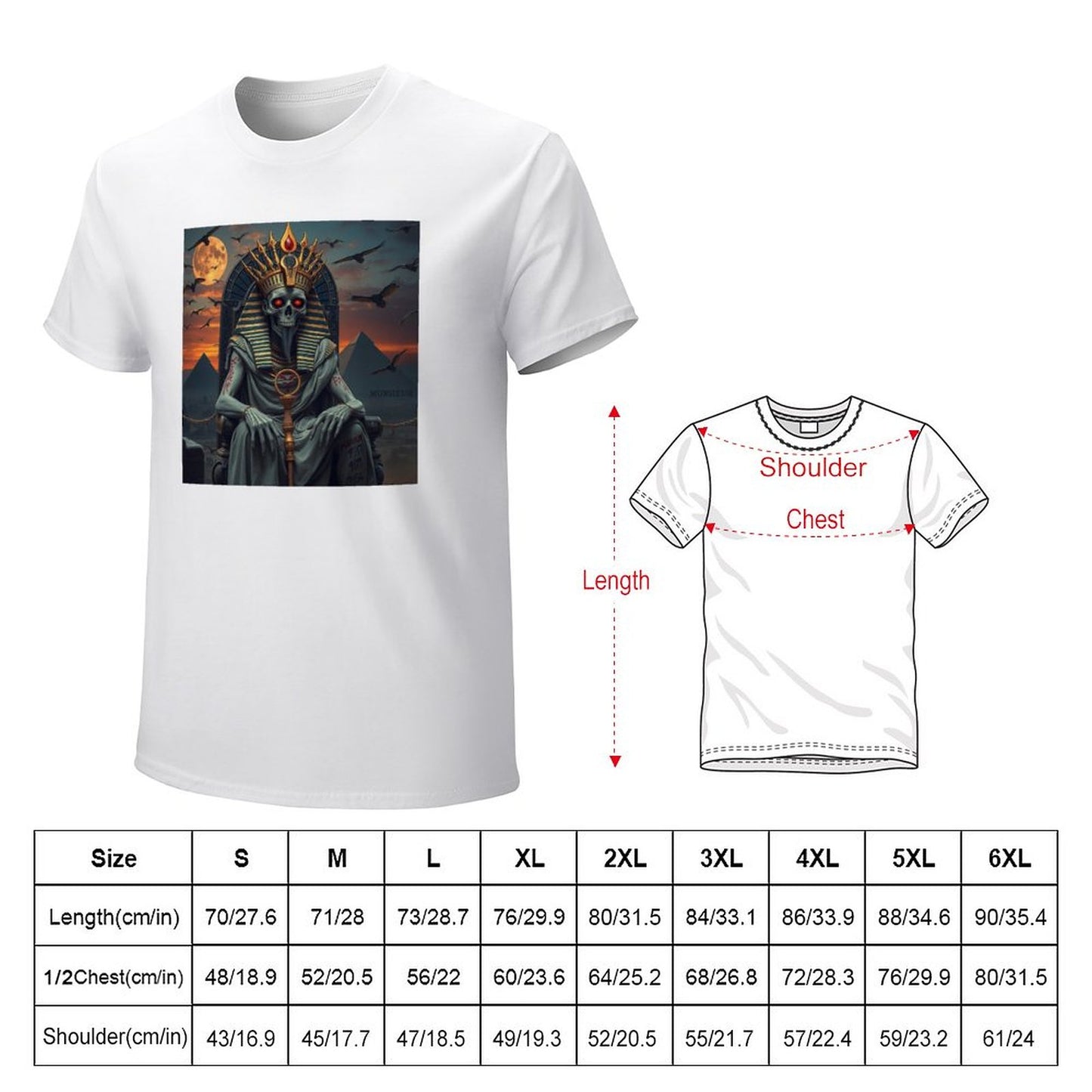 Munsieur Pharaoh's Reign Collection Men's Tee IV (High Definition & Front Printing)