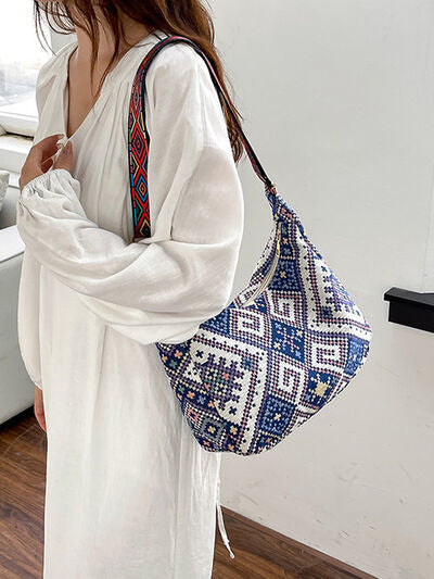 Geometric Adjustable Strap Crossbody Bag - Munsieur