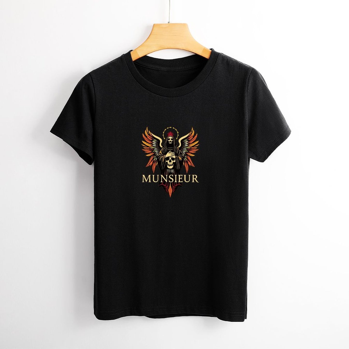 Munsieur Women's Brand T-shirt "Rebellious Angel" Designer Streetwear for Her
