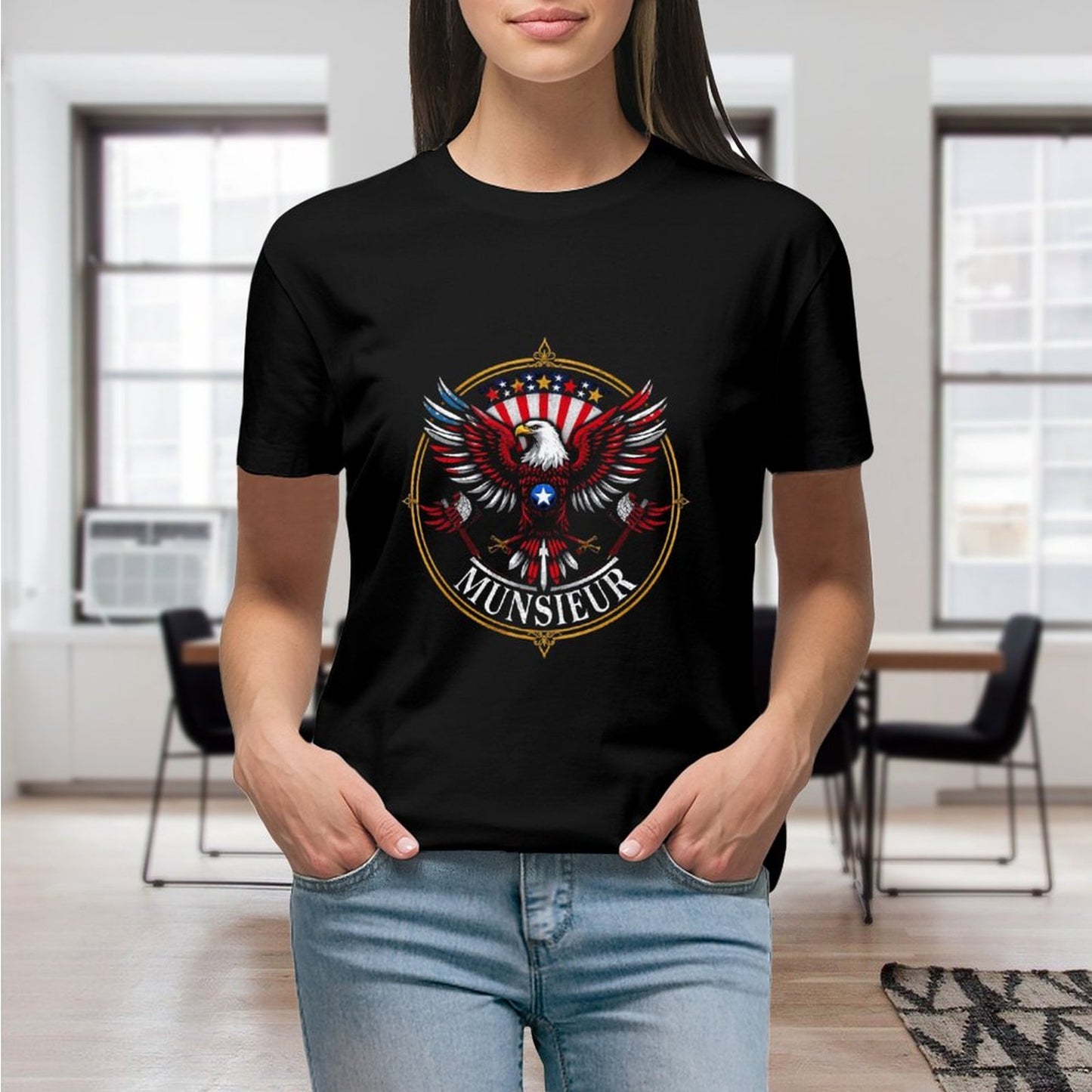 Munsieur Women's T-shirt "Presidential" Unbelievable Comfort Independence Day Collection