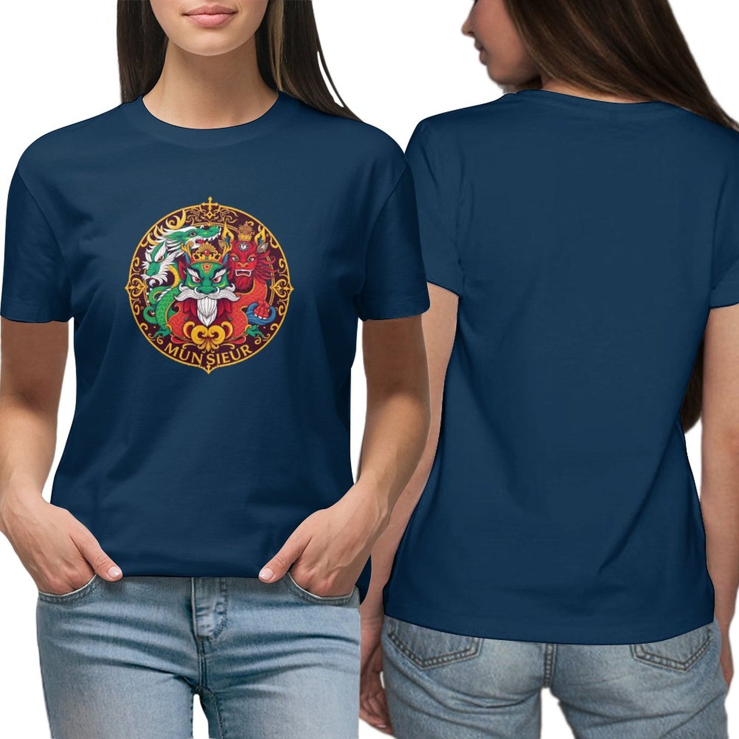 Munsieur T-Shirt for Women: Lightweight, Breathable, and Ultra-Stylish for Her - Munsieur