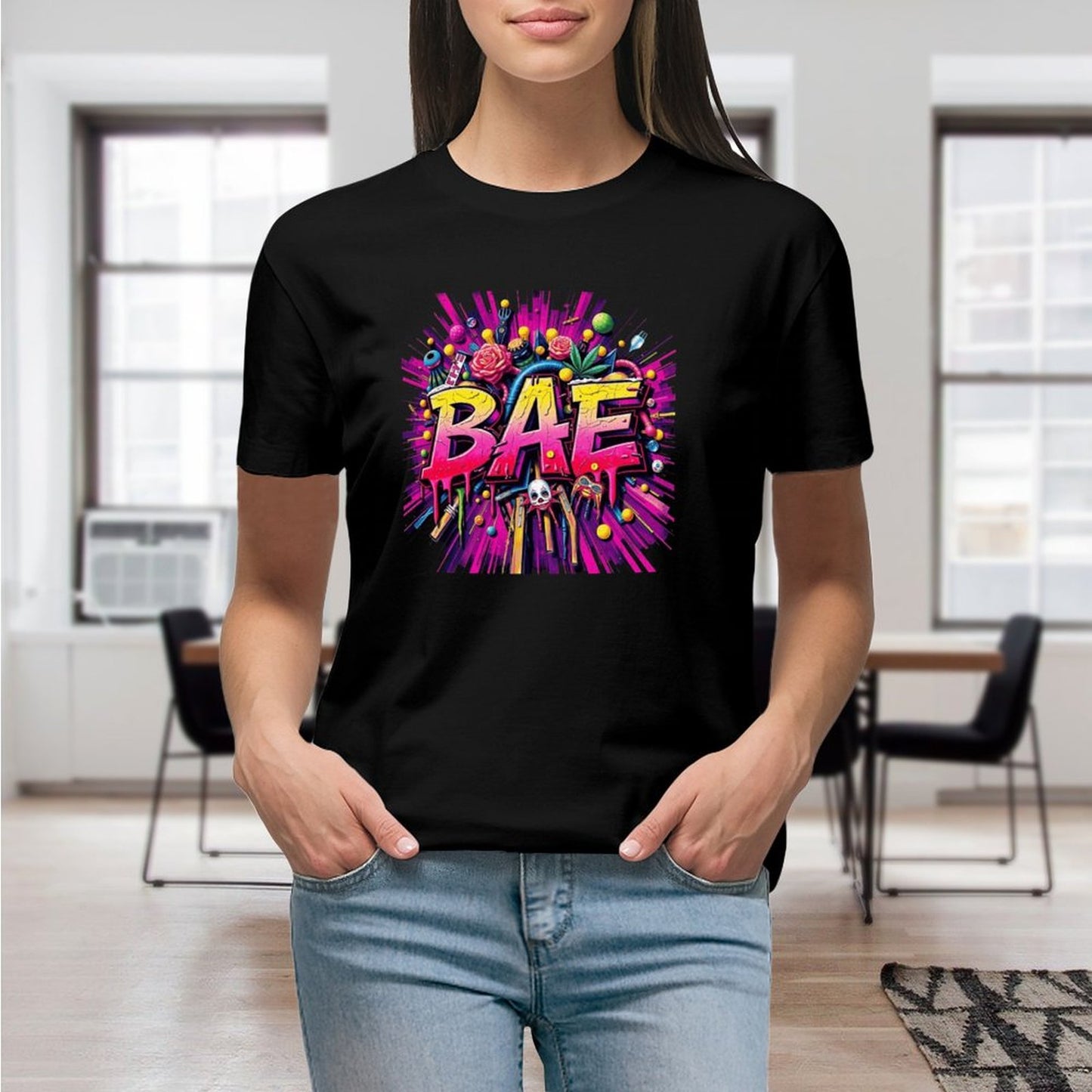 T-Shirts for Women "Bae" Streetwear Crown Co. 👑
