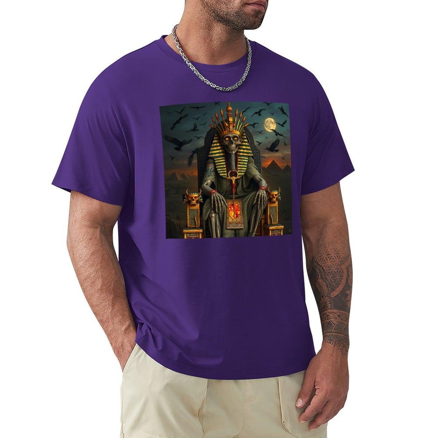 Munsieur Pharaoh's Reign Collection Men's Tee III (High Definition & Front Printing)