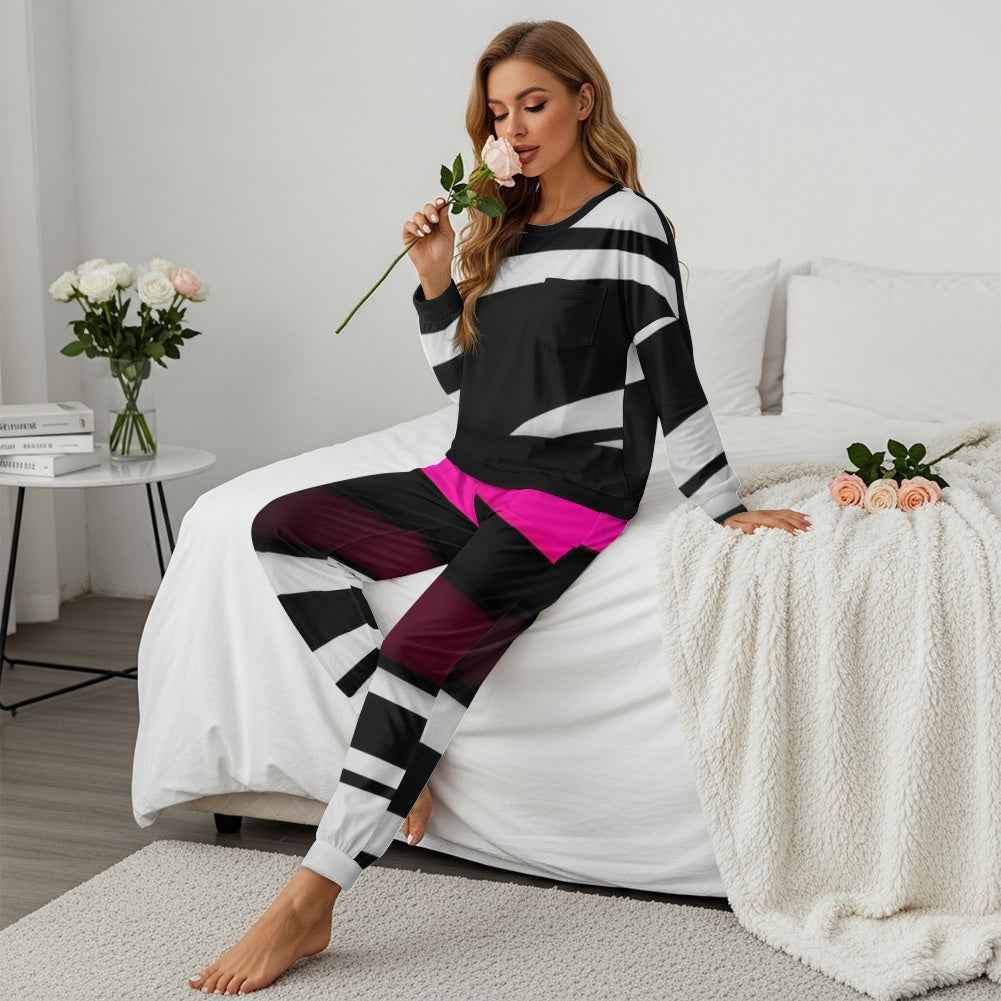 Women's drawstring pajamas set