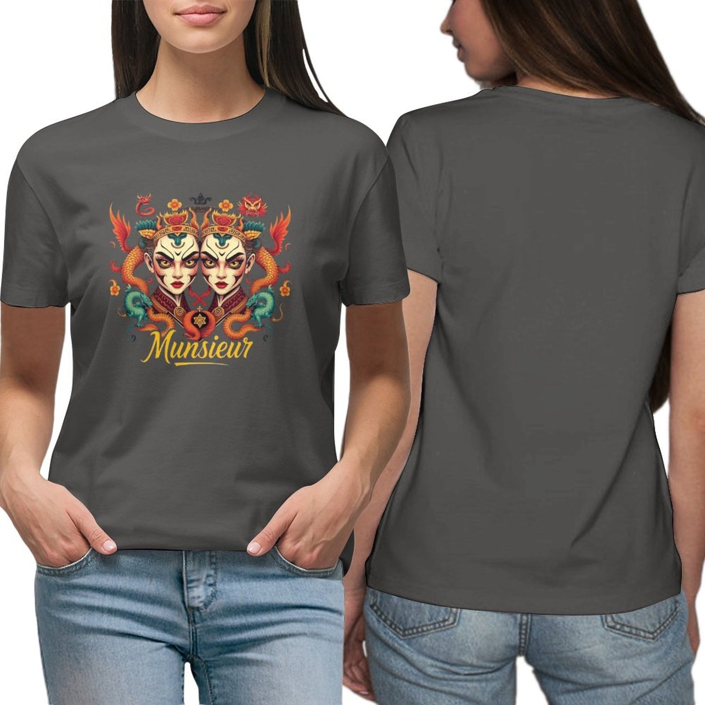 Munsieur T-Shirt for Women: Classic Comfort with a Contemporary Twist for Her - Munsieur