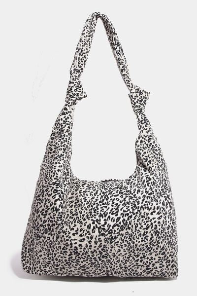 Fame Leopard Knotted Strap Shoulder Bag - Munsieur