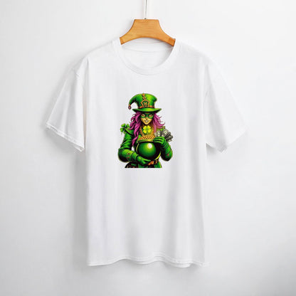 Koleksi Hari St. Patrick T-shirt Wanita "Kimberly" Mafia Leprechaun