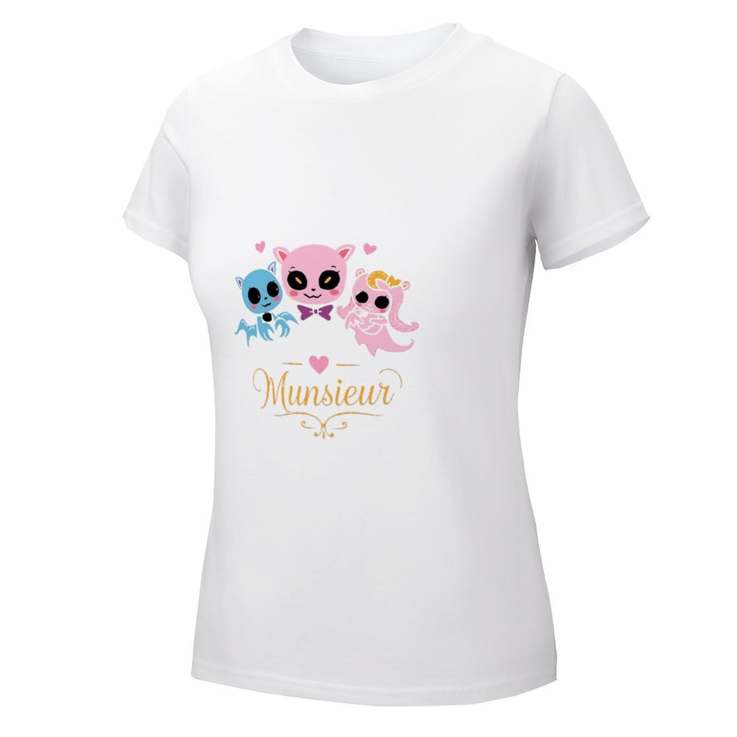 Women's Munsieur T-shirt Valentine's Day Collection "Vampire Friends" Designer Streetwear for Her