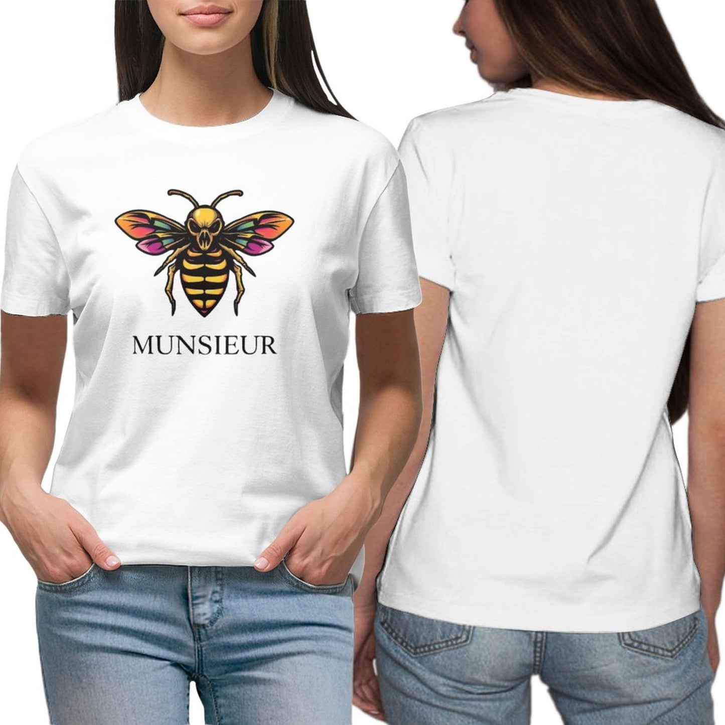 Munsieur T-Shirt for Women: Redefining Casual Chic with Elegance for Her - Munsieur