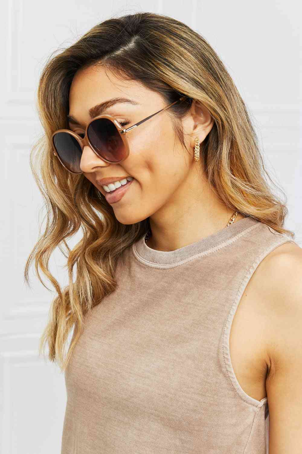 Metal-Plastic Hybrid Full Rim Sunglasses - Munsieur