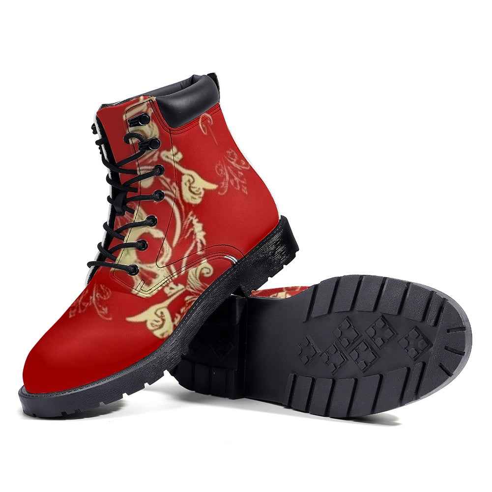 Leather Martin Boots