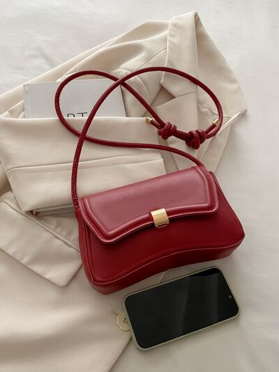 Knotted Strap PU Leather Handbag - Munsieur