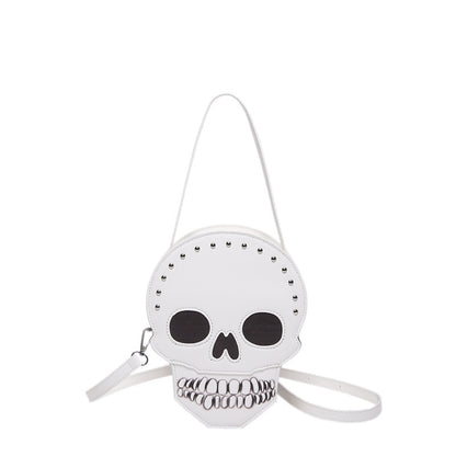 Halloween Skull Crossbody Bag - Gothic Messenger Shoulder Bag for Women