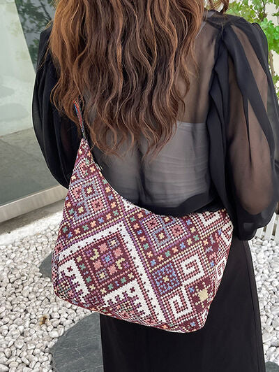 Geometric Adjustable Strap Crossbody Bag - Munsieur
