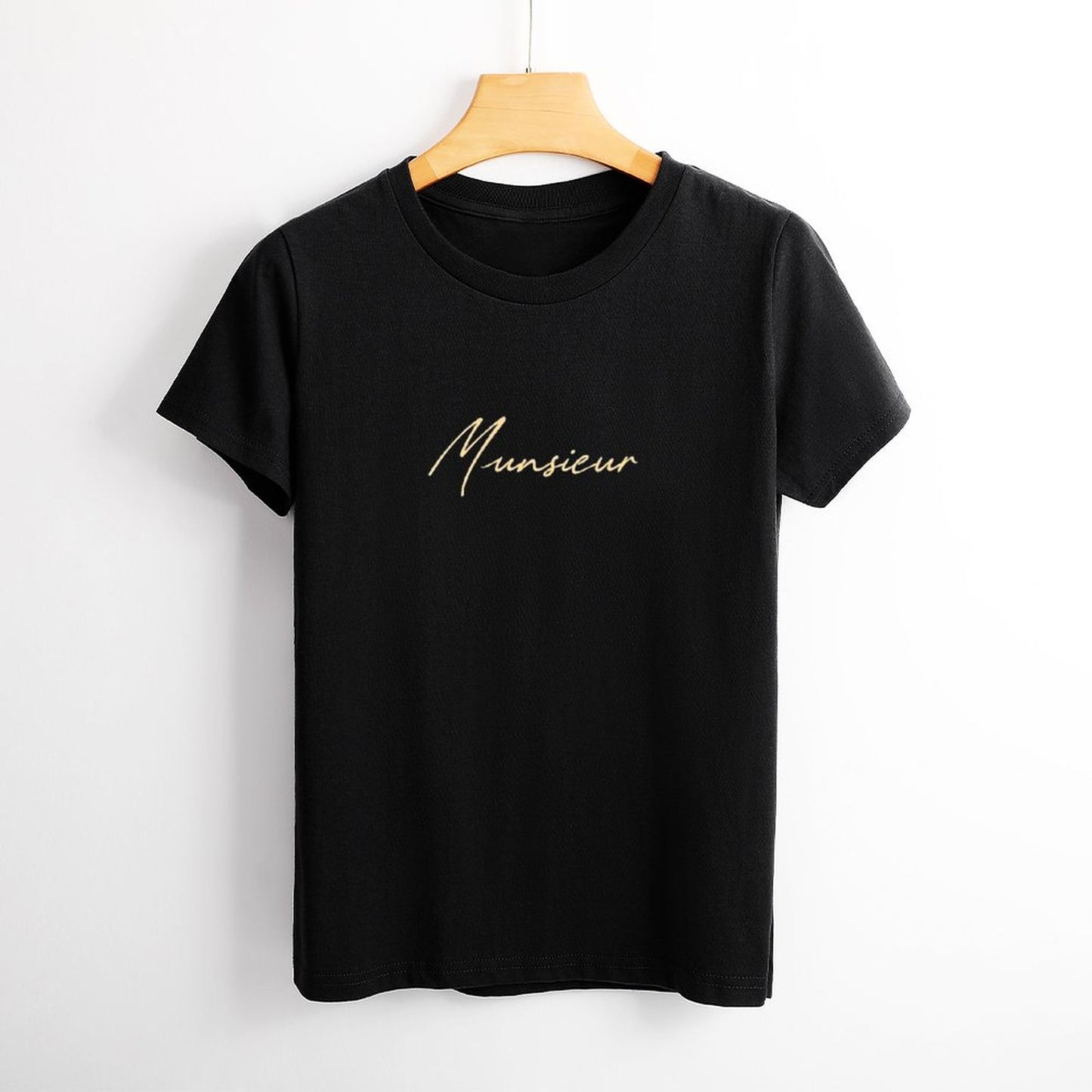 Women's Munsieur Brand T-shirt Comfortable Cotton Casual Streetwear