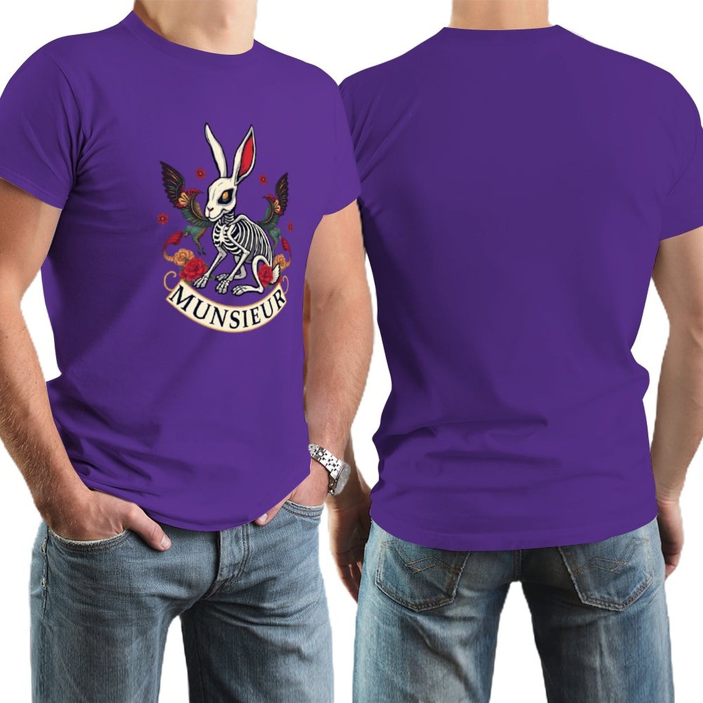 Munsieur Brand Tee "Rabbit FuFu" Streetwear Design Stylish Tee for Men