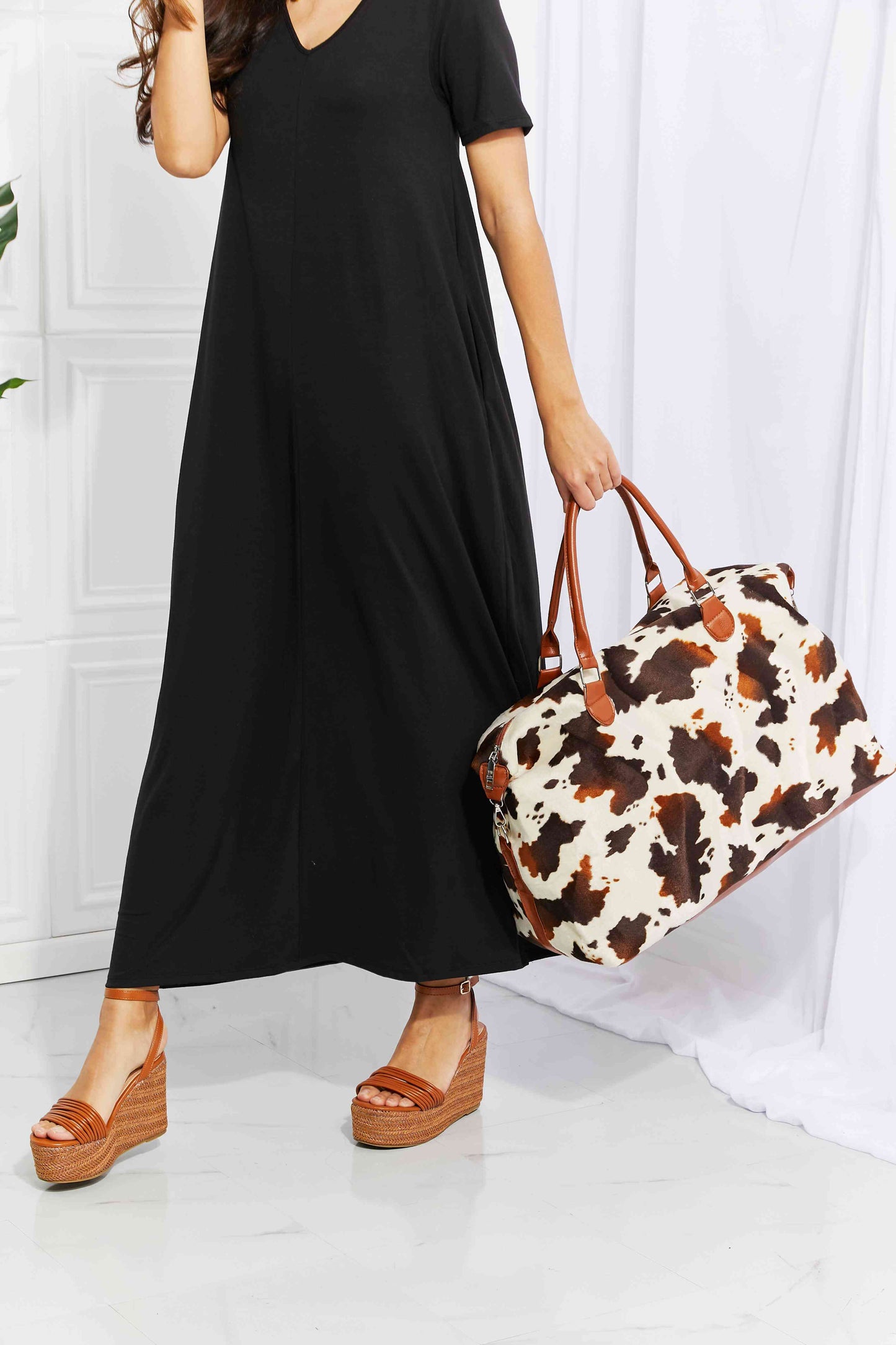 Animal Print Plush Weekender Bag - Munsieur