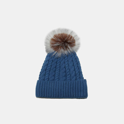 Cable Knit Winter Hat with Pompom - Munsieur