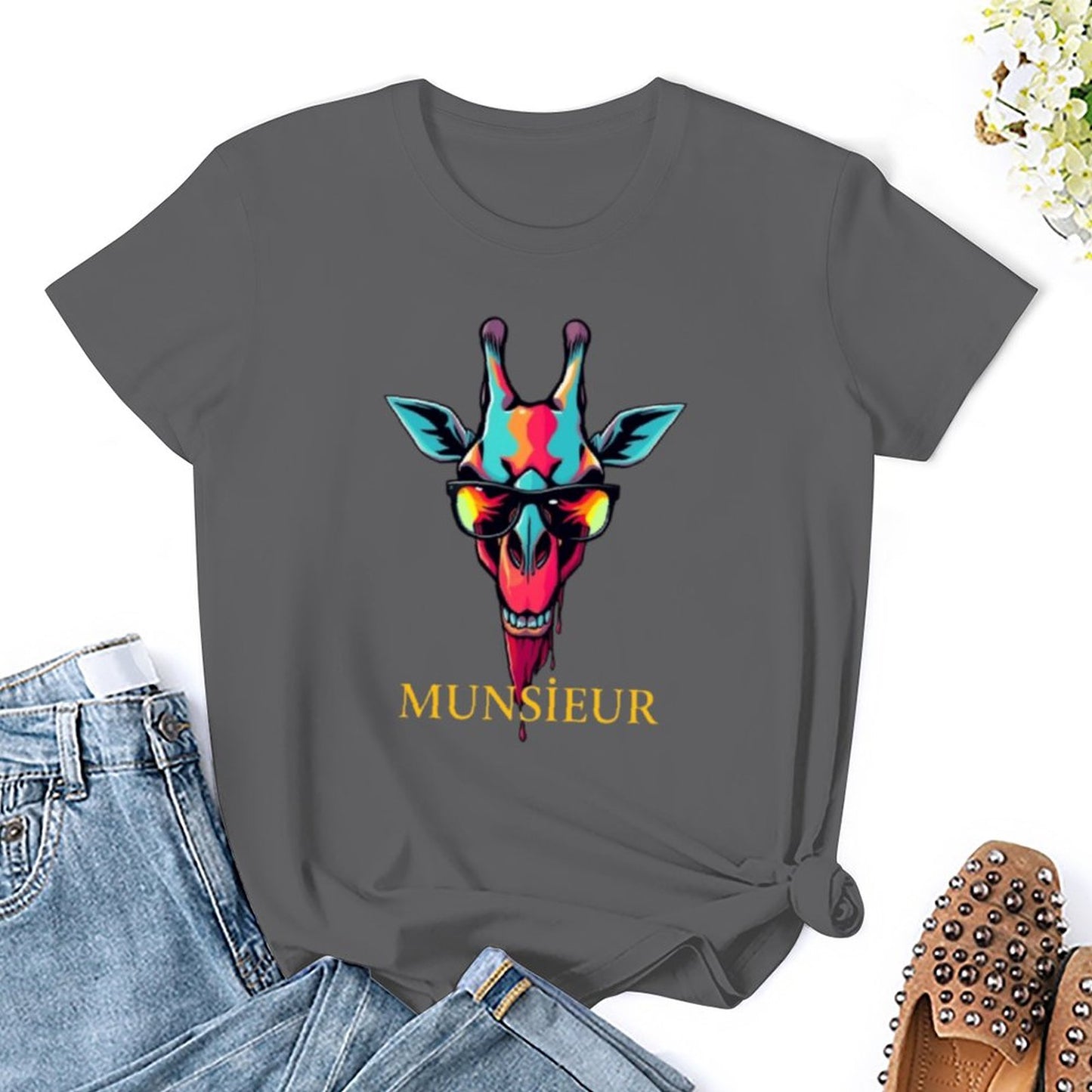Munsieur T-Shirt for Women: Perfectly Tailored for Modern Confidence for Her - Munsieur
