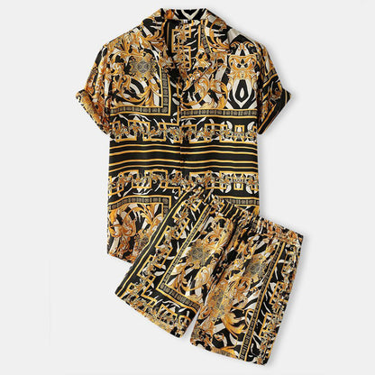 Munsieur Vacay Hawaiian Shorts Set Men's - Munsieur