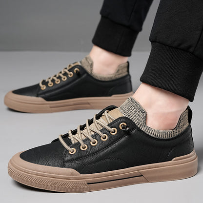 Men's Casual Leather Soft Sole Breathable Bean Shoes - Munsieur