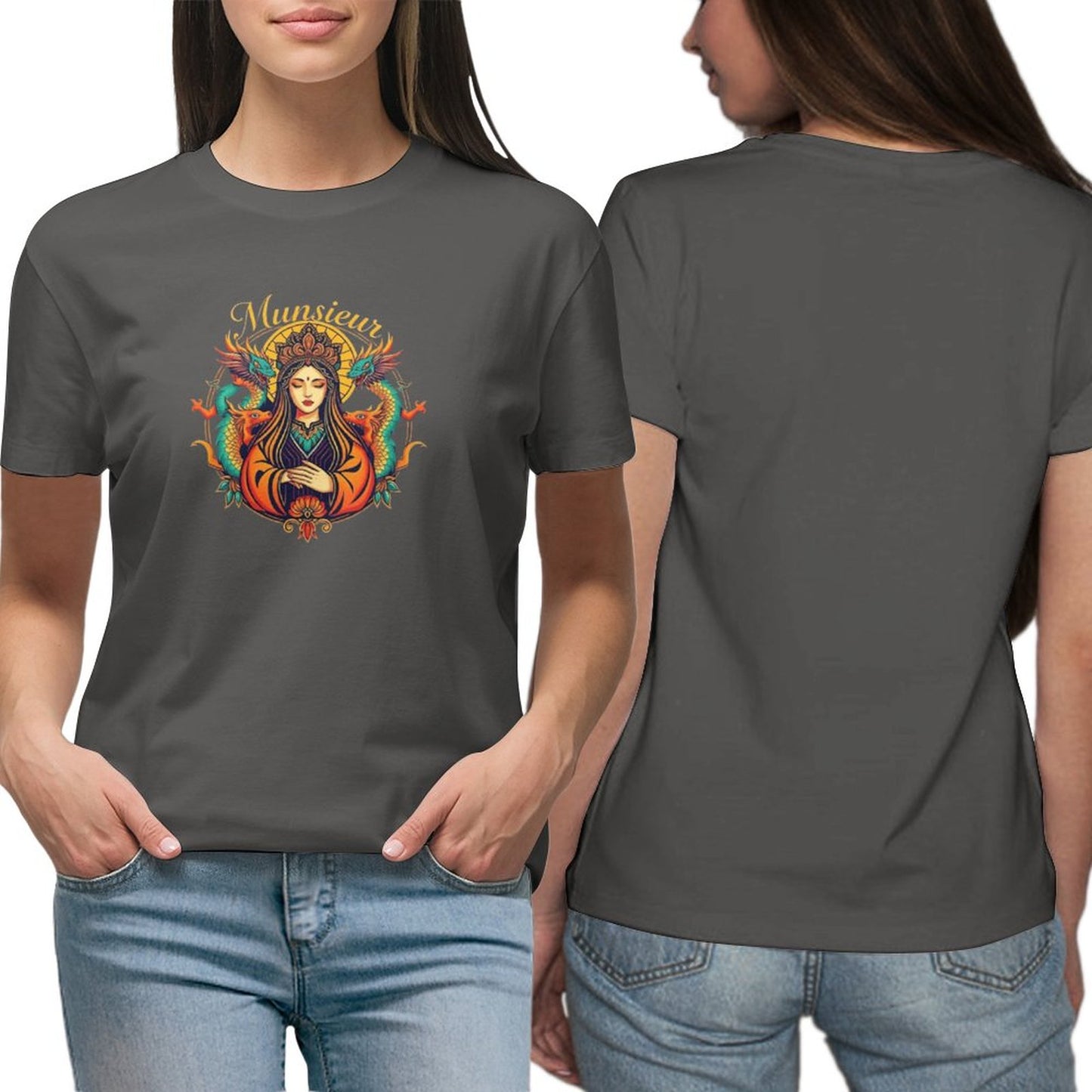 Munsieur T-Shirt for Women: Timeless Simplicity with a Premium Fit - Munsieur