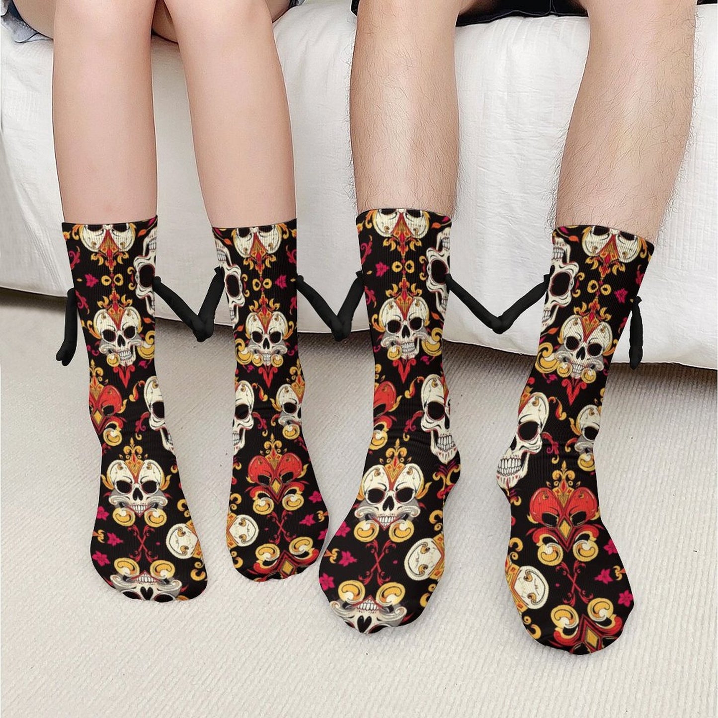 Munsieur Design Buddy Socks Magnetic Holding Hands Funny Socks accessories
