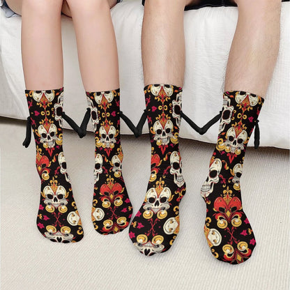 Munsieur Design Buddy Socks Magnetic Holding Hands Funny Socks accessories
