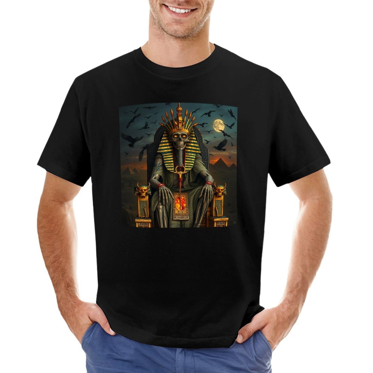 Munsieur Pharaoh's Reign Collection Men's Tee III (High Definition & Front Printing)
