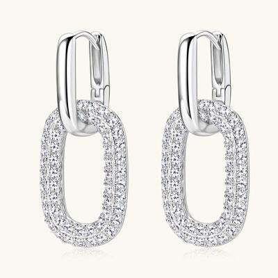 2.16 Carat Moissanite 925 Sterling Silver Earrings - Munsieur
