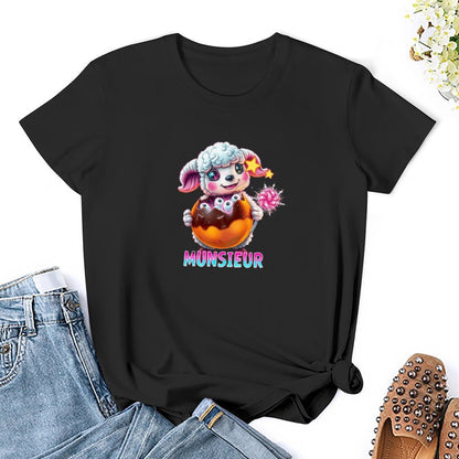 Munsieur Women's T-shirt "Lil Bo" Streetwear for Her