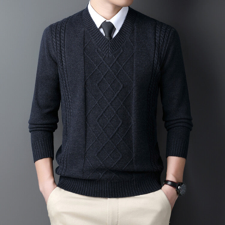 Chicken Collar Pullover Knitting Men's Casual Hoodie - Munsieur