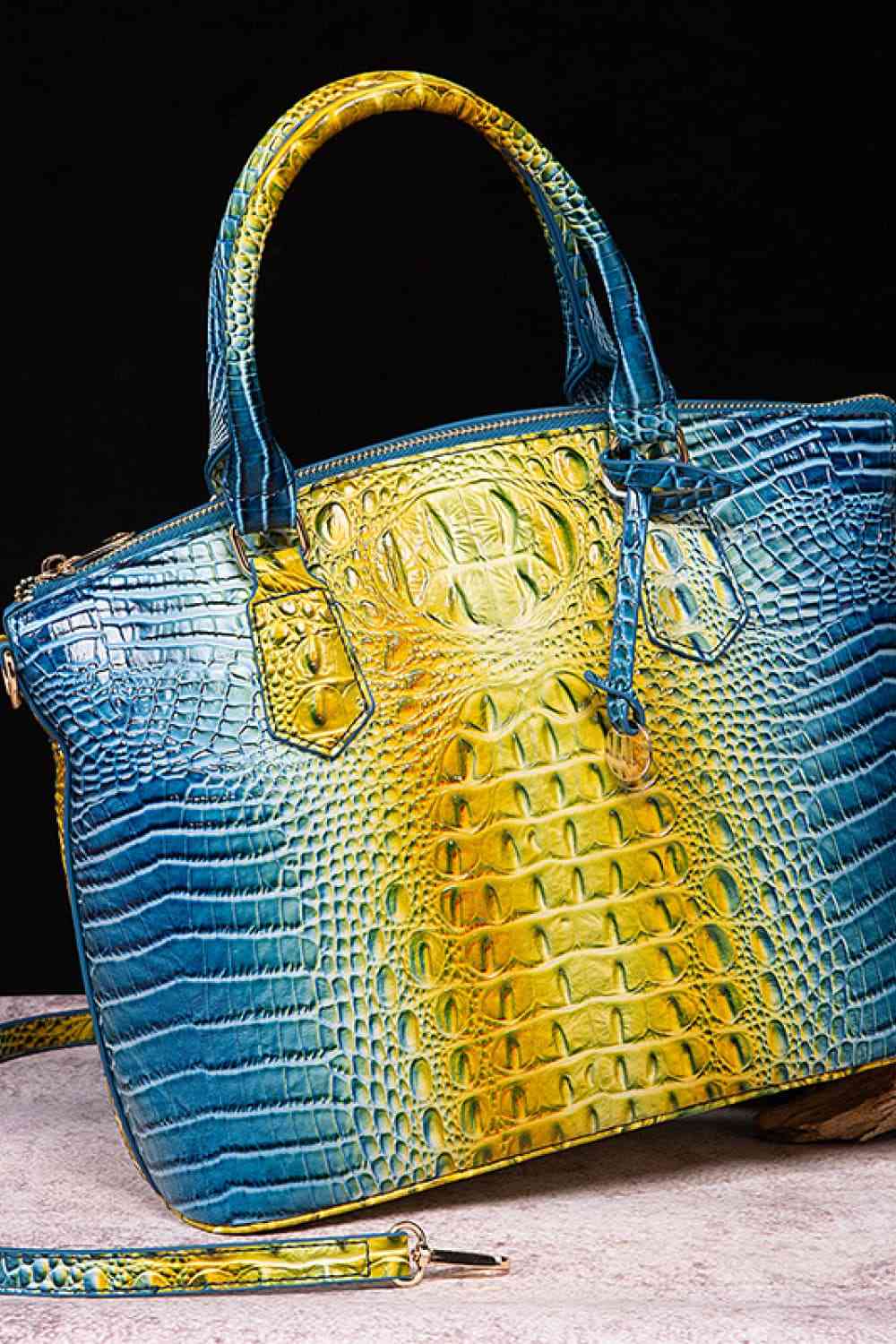 Gradient PU Leather Handbag - Munsieur