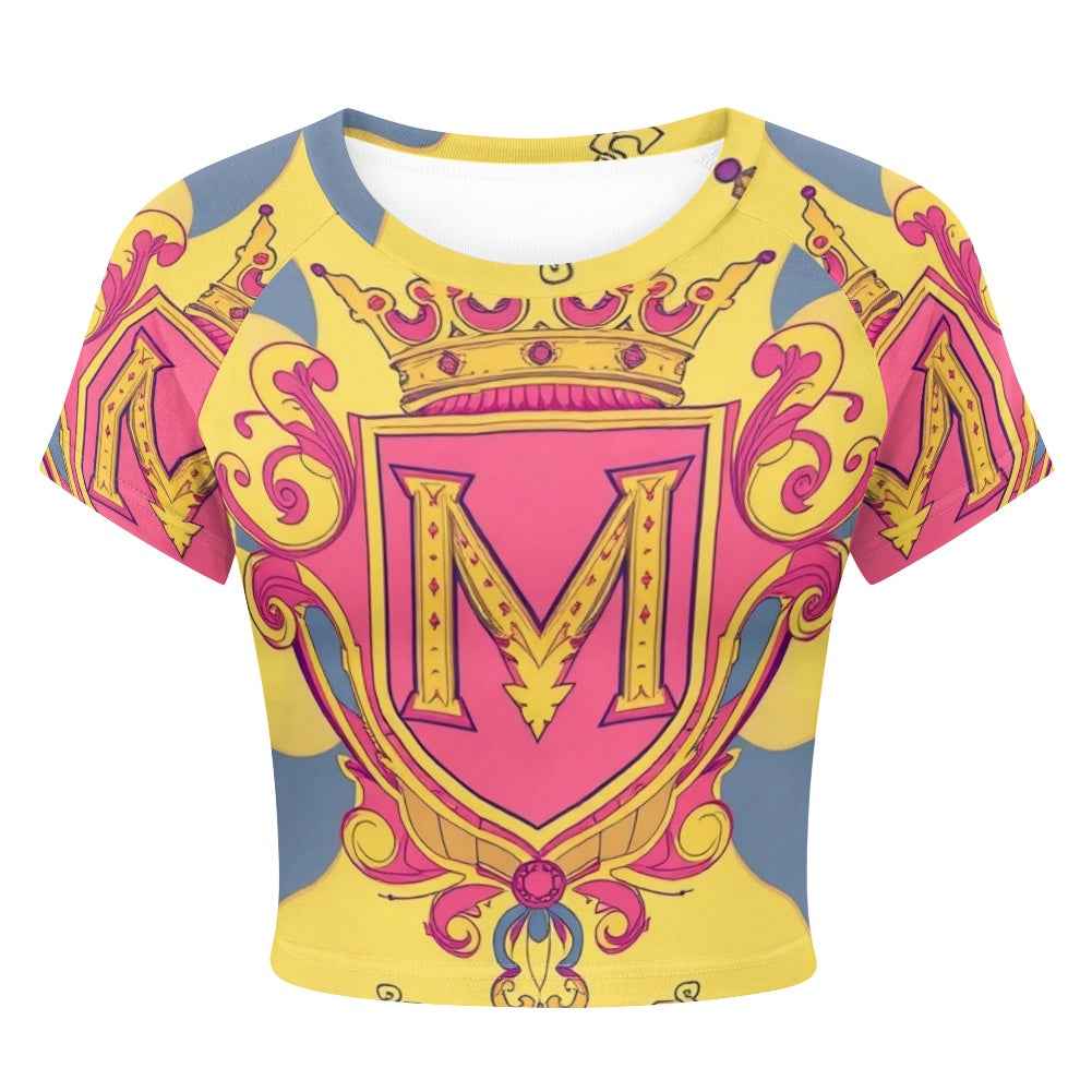 Tight cropped navel-baring T-shirt