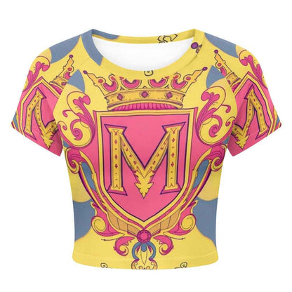 Tight cropped navel-baring T-shirt