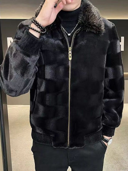 Fur Coat Men's Clothing Real Mink Skin - Munsieur