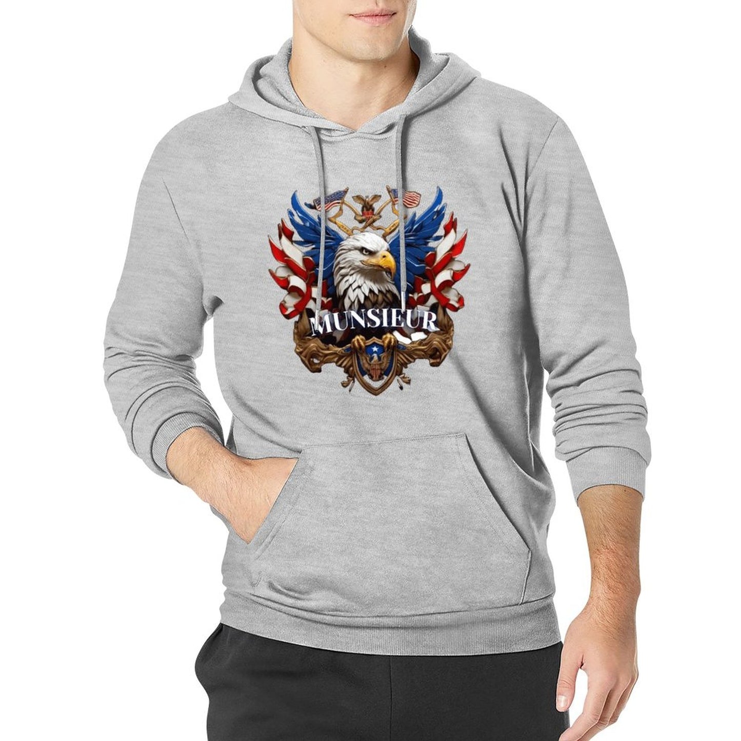 Munsieur Men's Hoodie "American Pride" Independence Day Collection