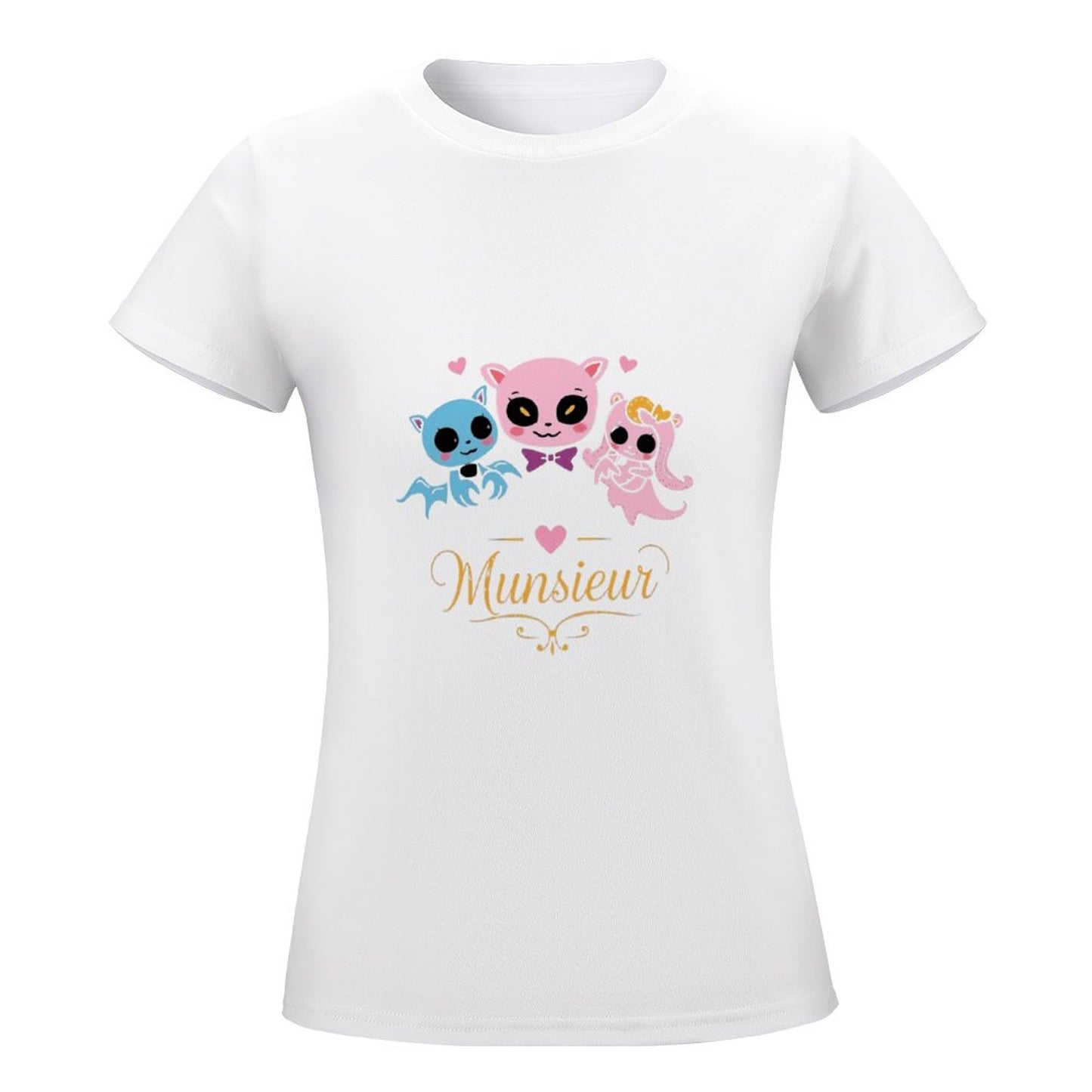 Women's Munsieur T-shirt Valentine's Day Collection "Vampire Friends" Designer Streetwear for Her