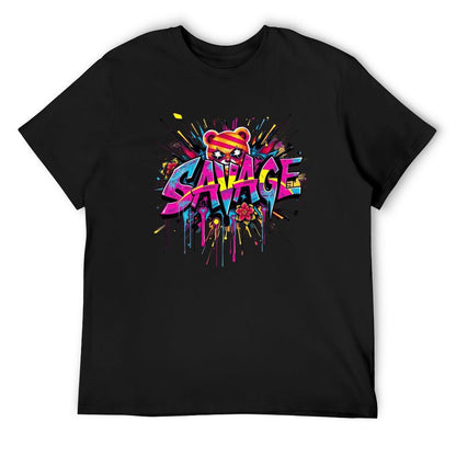 Tee for Men – "Savage" Graphic Streetwear Crown Co.