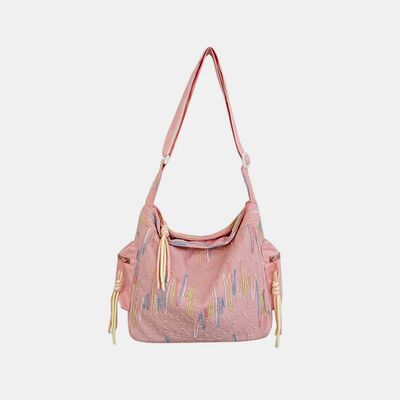 Contrast Texture Shoulder Bag - Munsieur