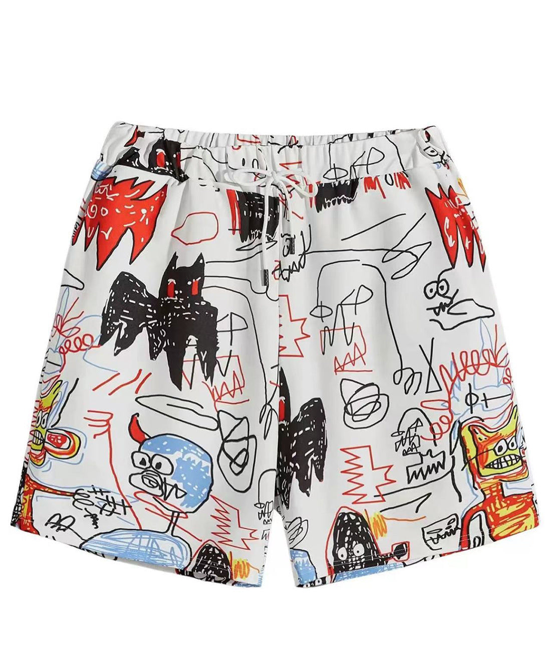 Graffiti 3D Casual Loose Assorted Men's Beach Shorts